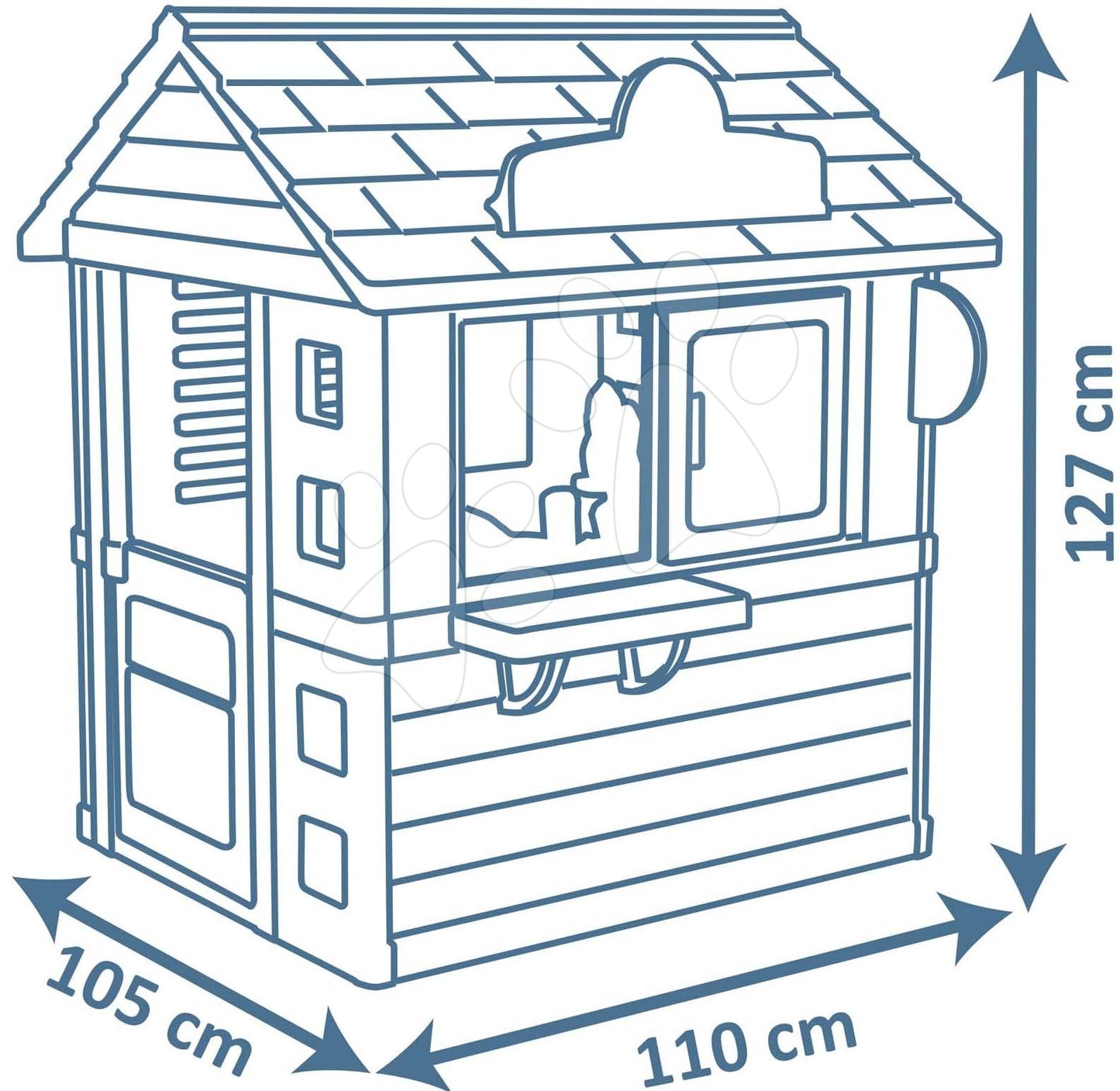 Детска къща Sweet Corner Playhouse Smoby с камбанка